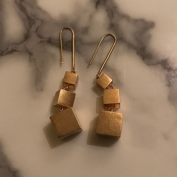 Handmade 3 cube earrings - Picture 1 of 2
